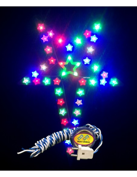 LED Christmas Star JASMIN-5C   (Package: Star + Wire + Plug + Tape)