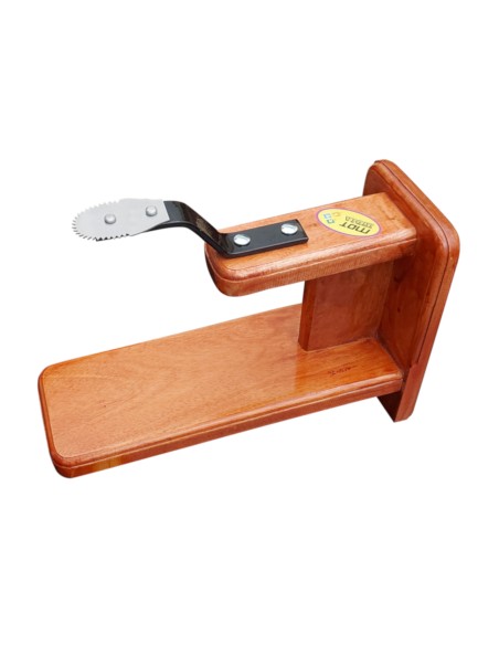 Table Top Polished Mahagony Coconut Scraper