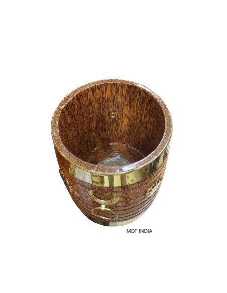 Brass Decorated Wooden Vadipara 11 Inch