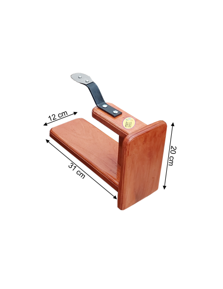 Table Top Polished Mahagony Coconut Scraper
