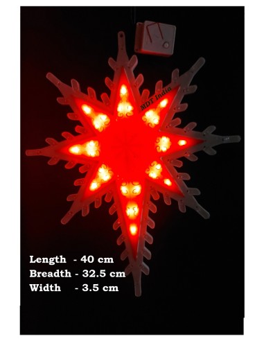LED Star Taurus-8C  (RED-White)... LED Star Taurus-8C  (RED-White)...