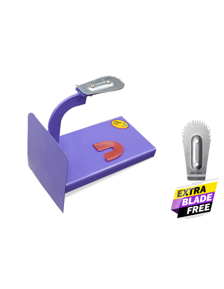 High Neck Metal Table Top Coconut Scraper (Purple)