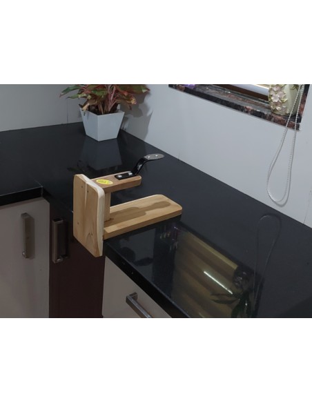 Real Teak Wood Table Top Coconut Scraper