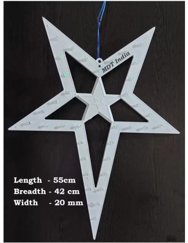 Christmas LED Star LYNX-5C Xmas Decoration Hanging Light (RED-Green, Package: Star+Wire+Plug+Tape)