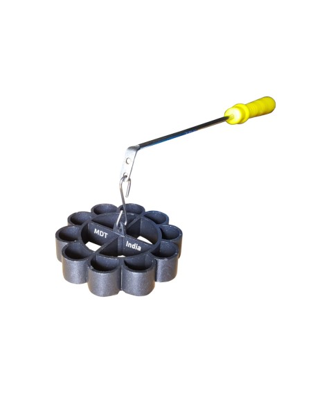 Achappam Achu Mould Indalium with 8 Inch Kadai Combo