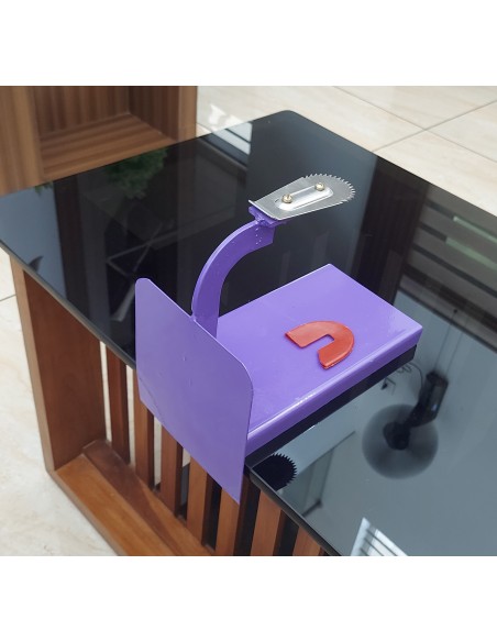 High Neck Metal Table Top  Coconut Scraper - Purple