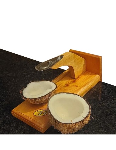 MDT India Table Top Compact/Budget Coconut Scraper Polished Chirava Grater Thengai Thuruvi Mahogany