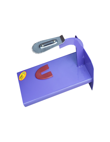 High Neck Metal Table Top  Coconut Scraper - Purple